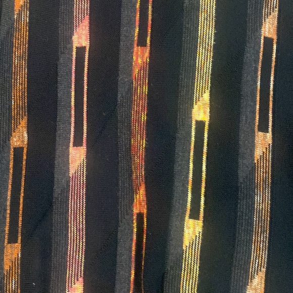 Men’s XXL sweater. Lorenzo Tabernari brand. Black with orange, red and yellow. - Picture 2 of 4